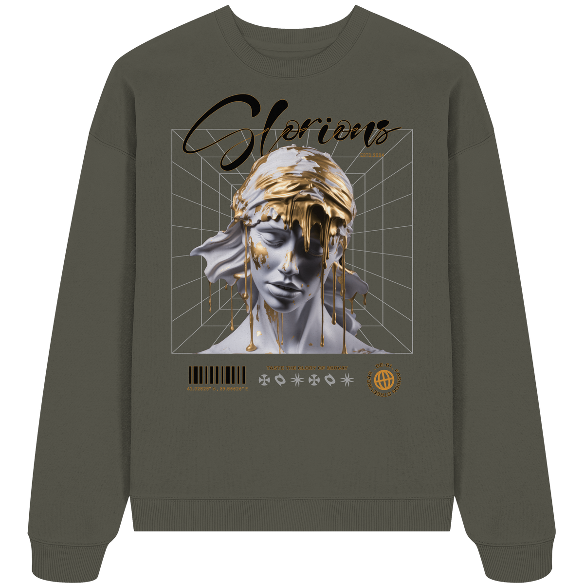 Mirvay Greek Glorions - Organic Oversize Sweatshirt