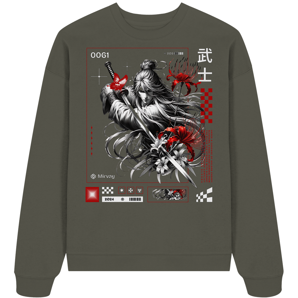 Mirvay Tokyo Fighter - Organic Oversize Sweatshirt