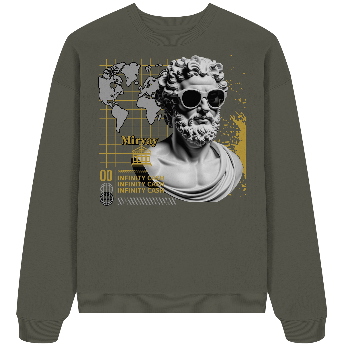 Mirvay Greek Infinity - Organic Oversize Sweatshirt