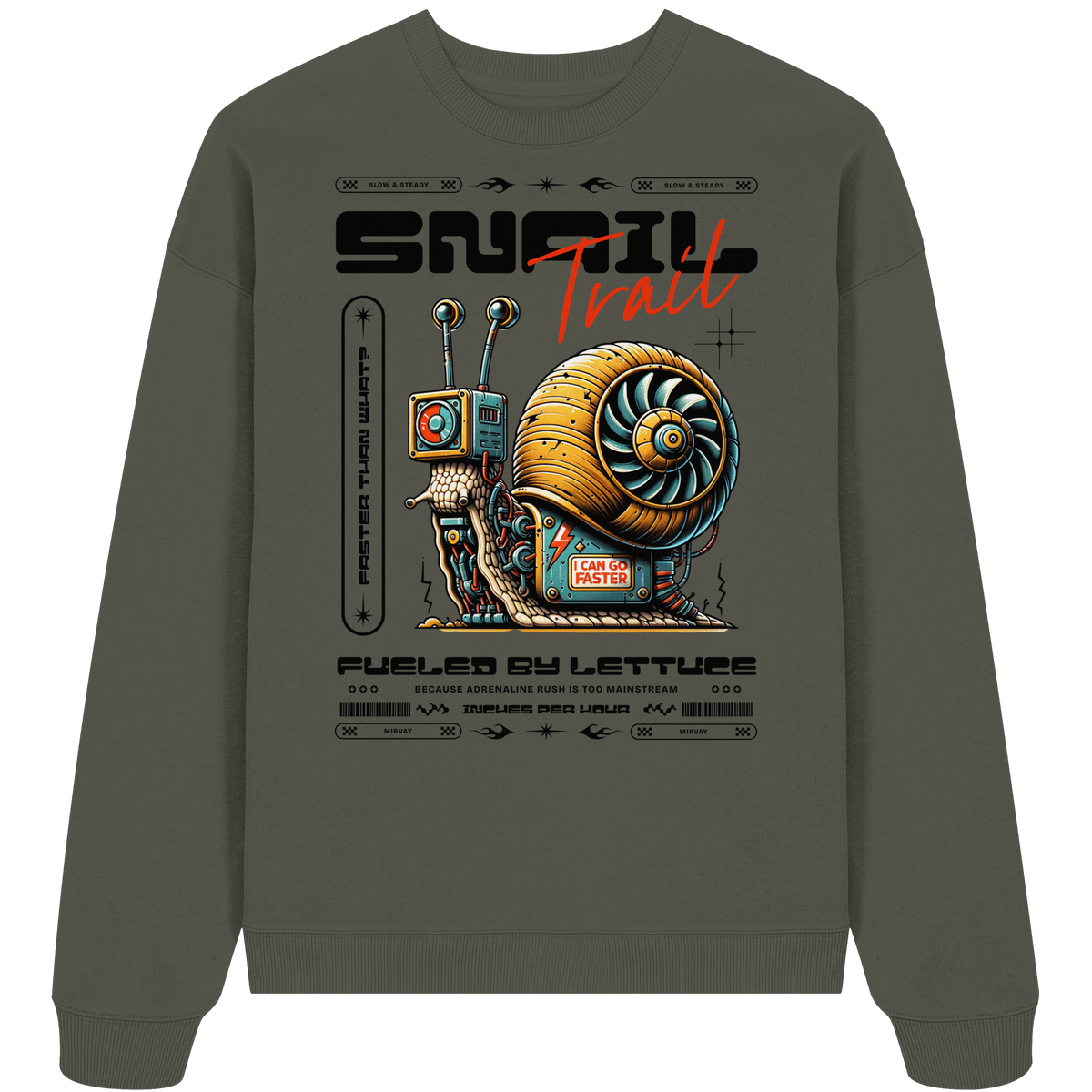 Mirvay Animal Snail - Organic Oversize Sweatshirt