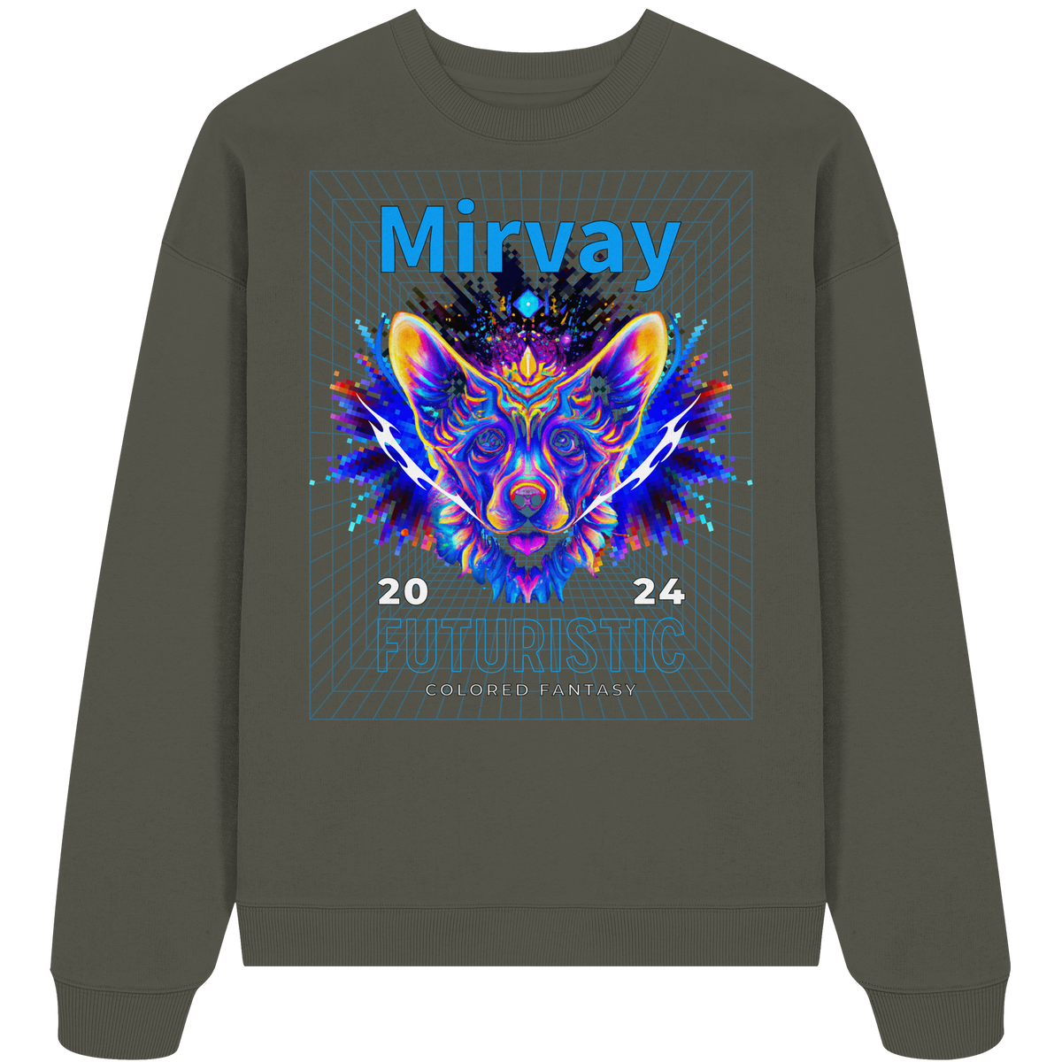 Mirvay Fancy Future Cat - Organic Oversize Sweatshirt