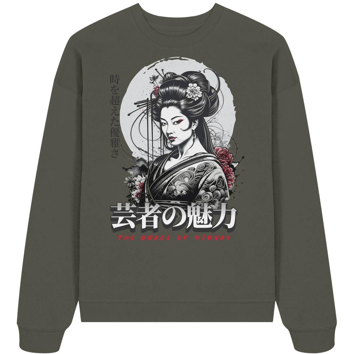 Mirvay Tokyo Geisha Grace - Organic Oversize Sweatshirt