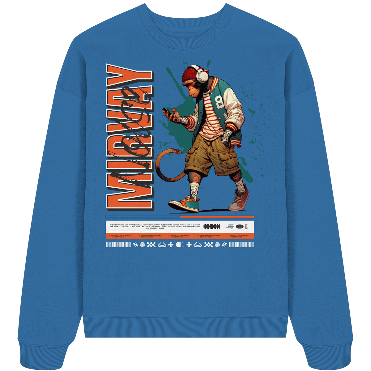 Mirvay Animal Monkey - Organic Oversize Sweatshirt