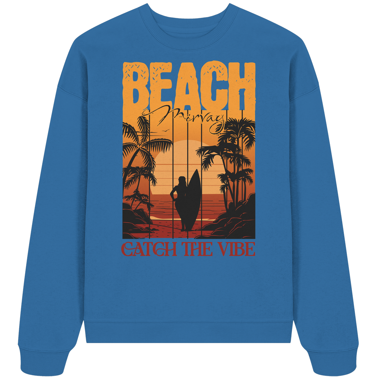 Mirvay Summer Beach - Organic Oversize Sweatshirt