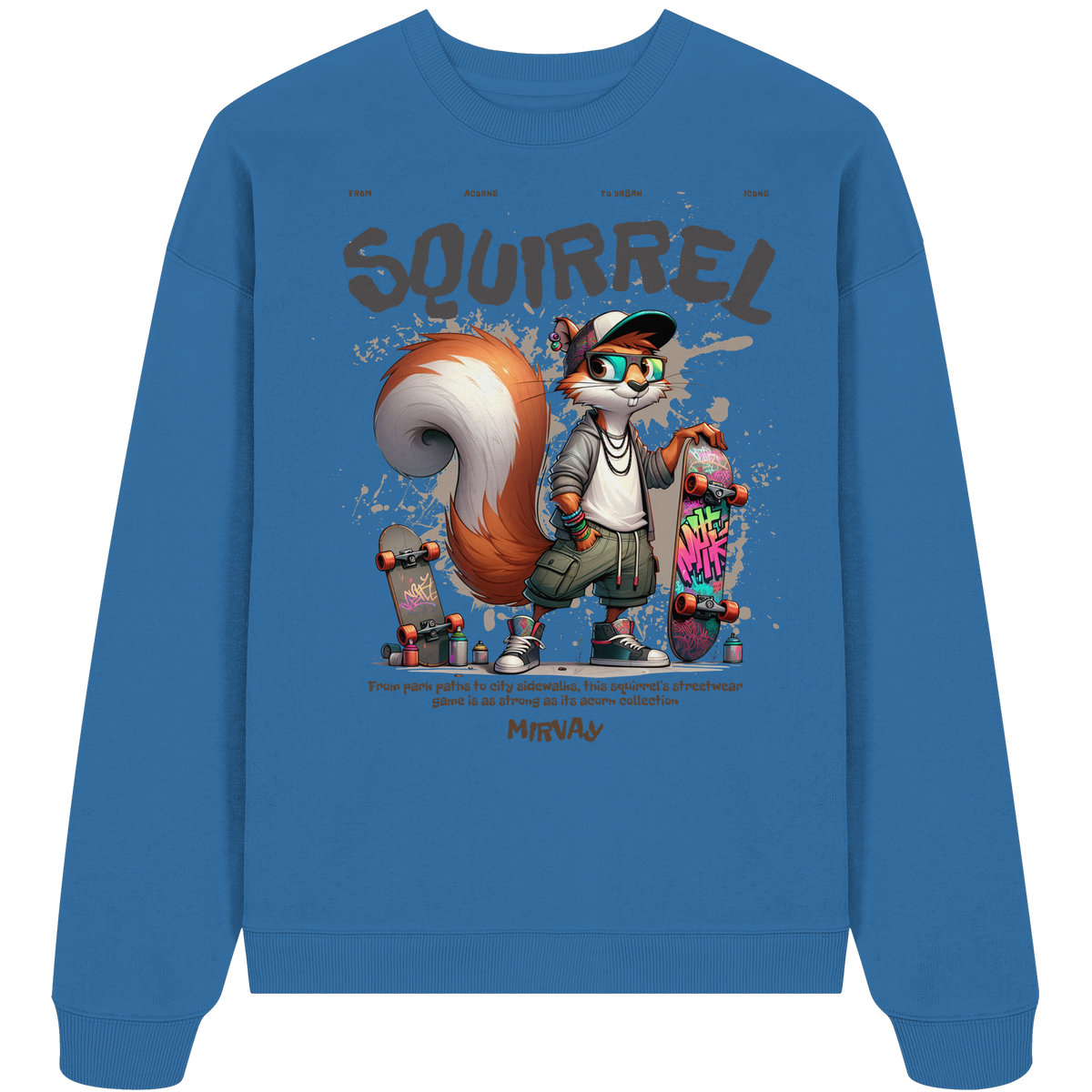 Mirvay Animal Squirrel - Organic Oversize Sweatshirt