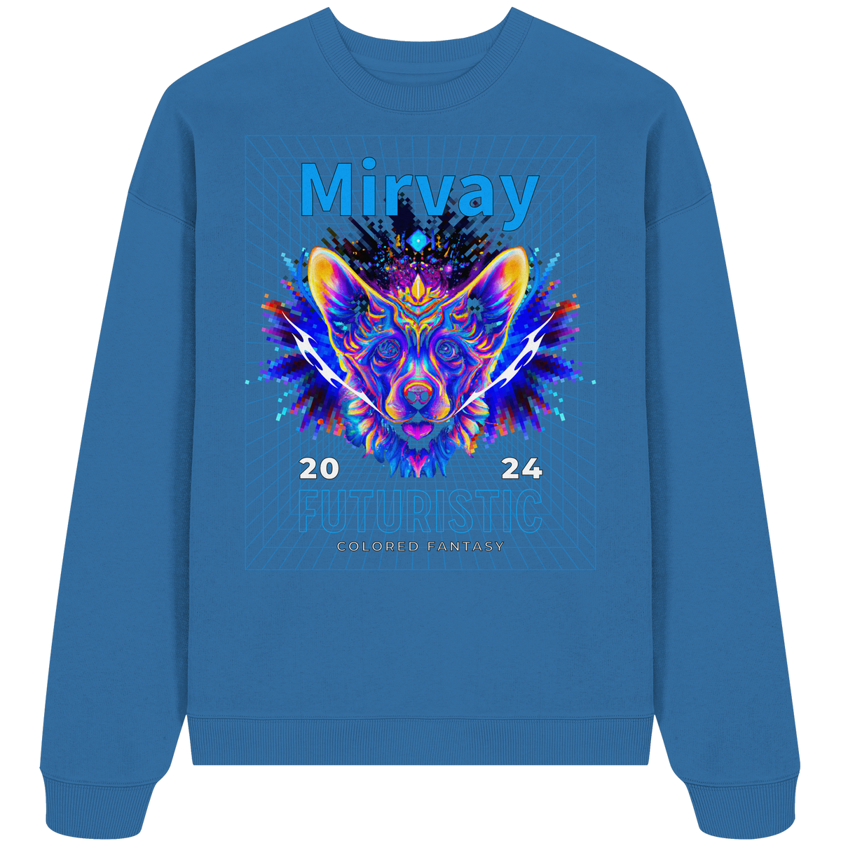 Mirvay Fancy Future Cat - Organic Oversize Sweatshirt