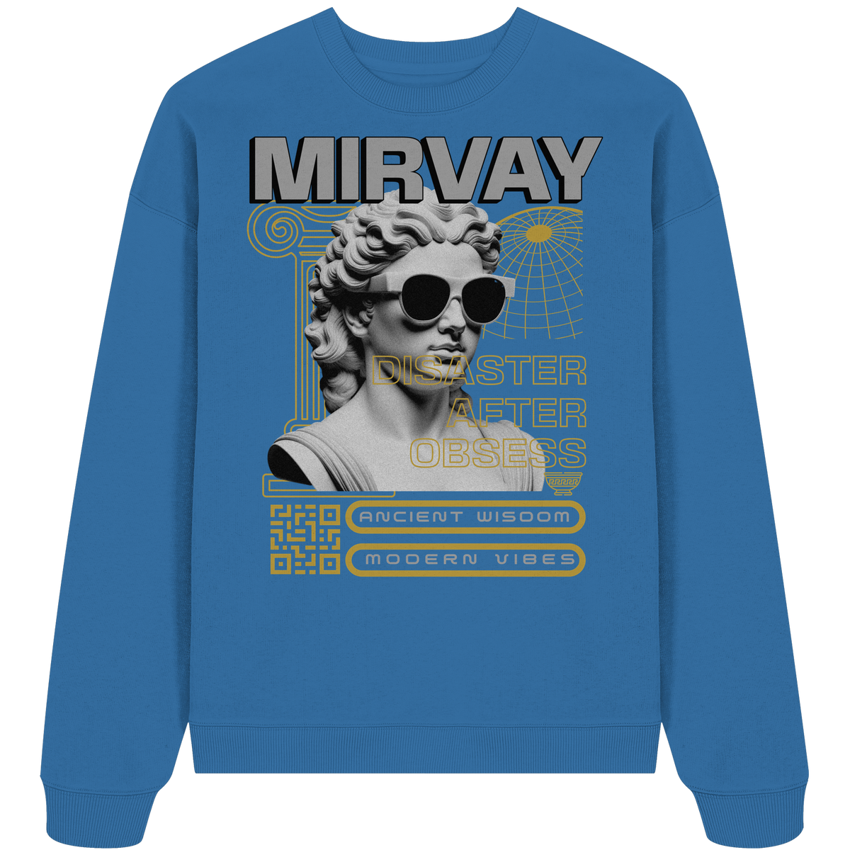 Mirvay Greek Obsess - Organic Oversize Sweatshirt