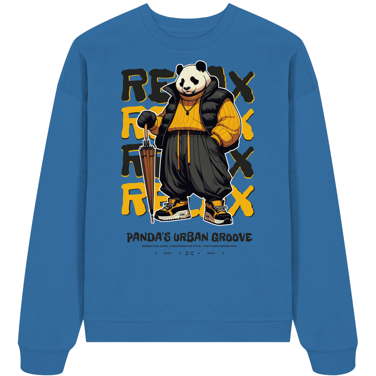 Mirvay Animal Panda - Organic Oversize Sweatshirt