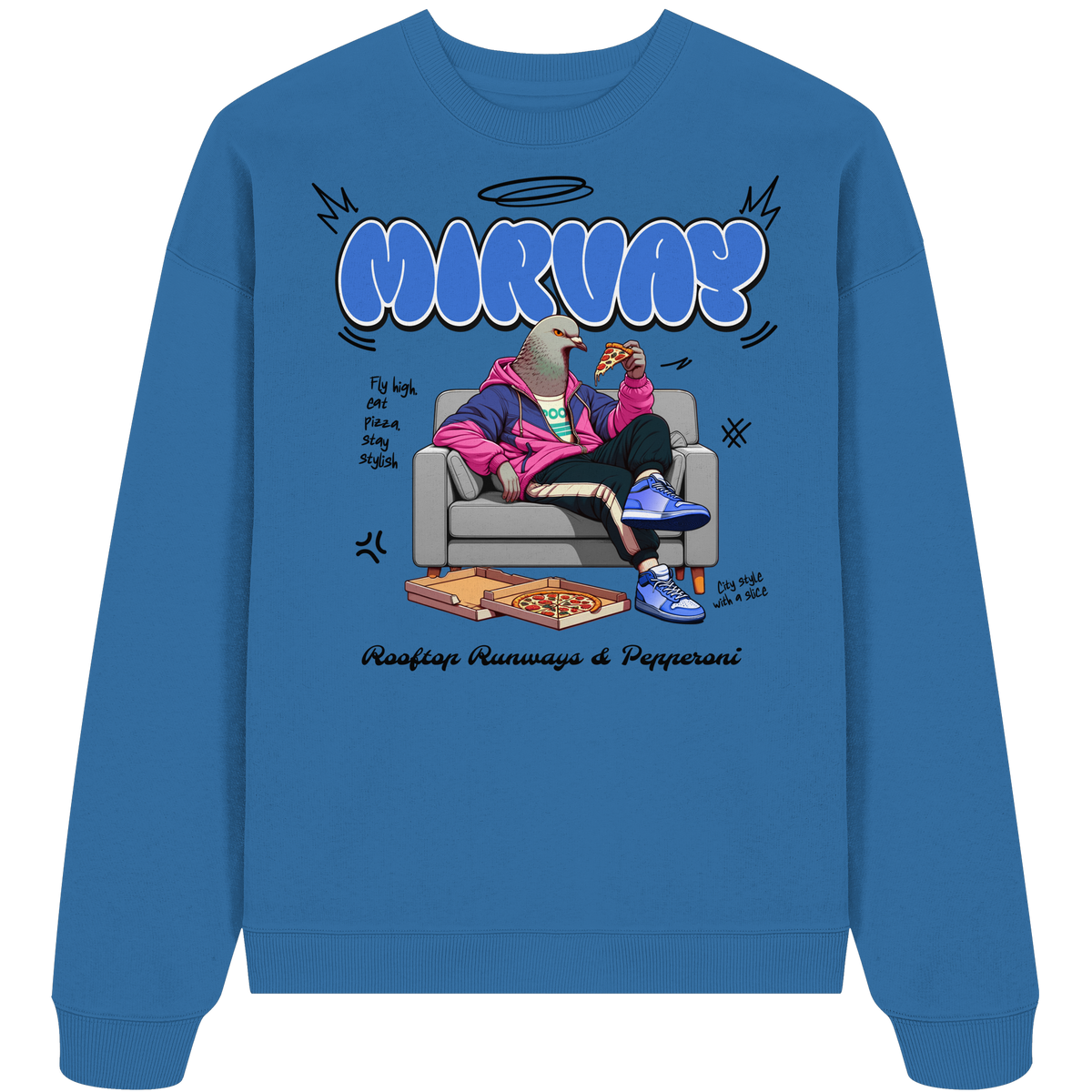 Mirvay Animal Pigeon - Organic Oversize Sweatshirt