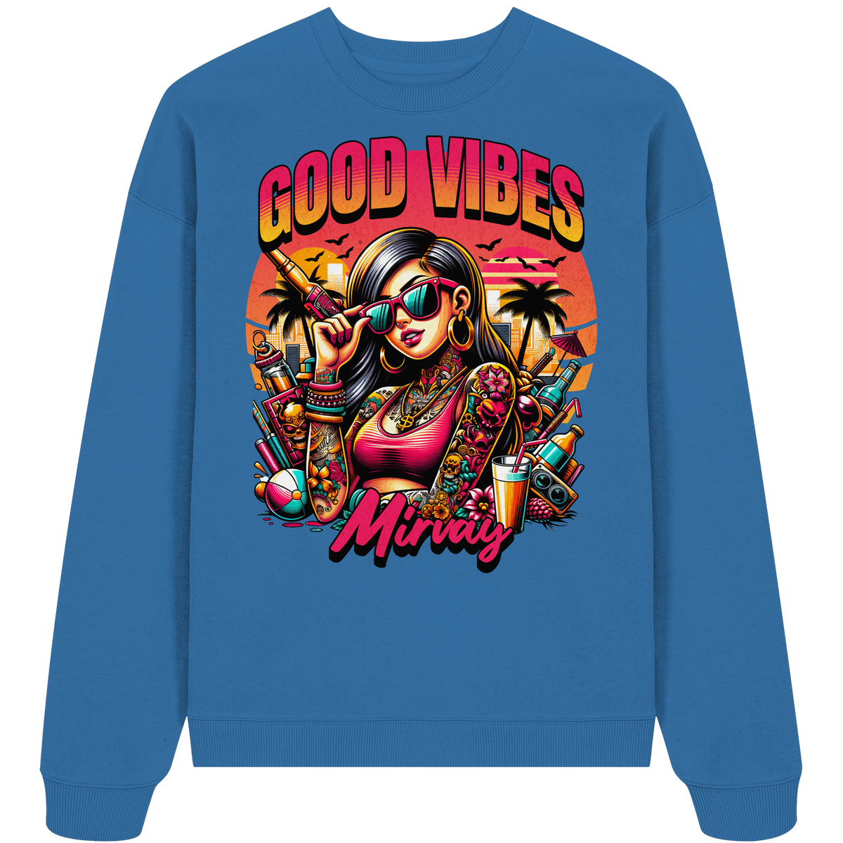 Mirvay Summer Good Vibes - Organic Oversize Sweatshirt