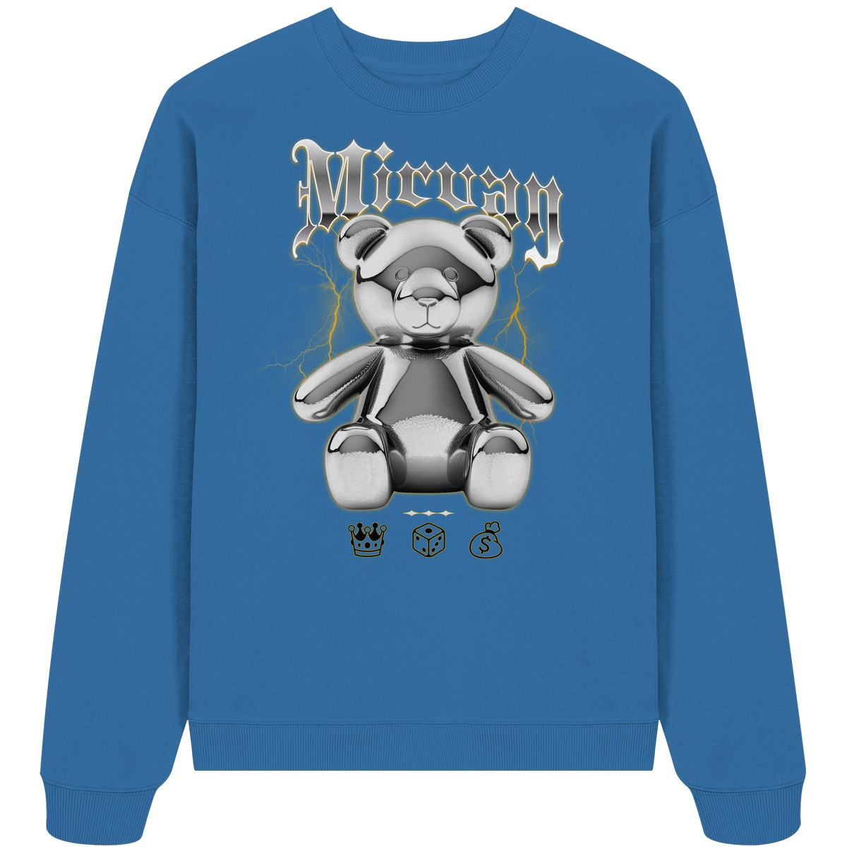 Mirvay Fancy Glamour Bear - Organic Oversize Sweatshirt