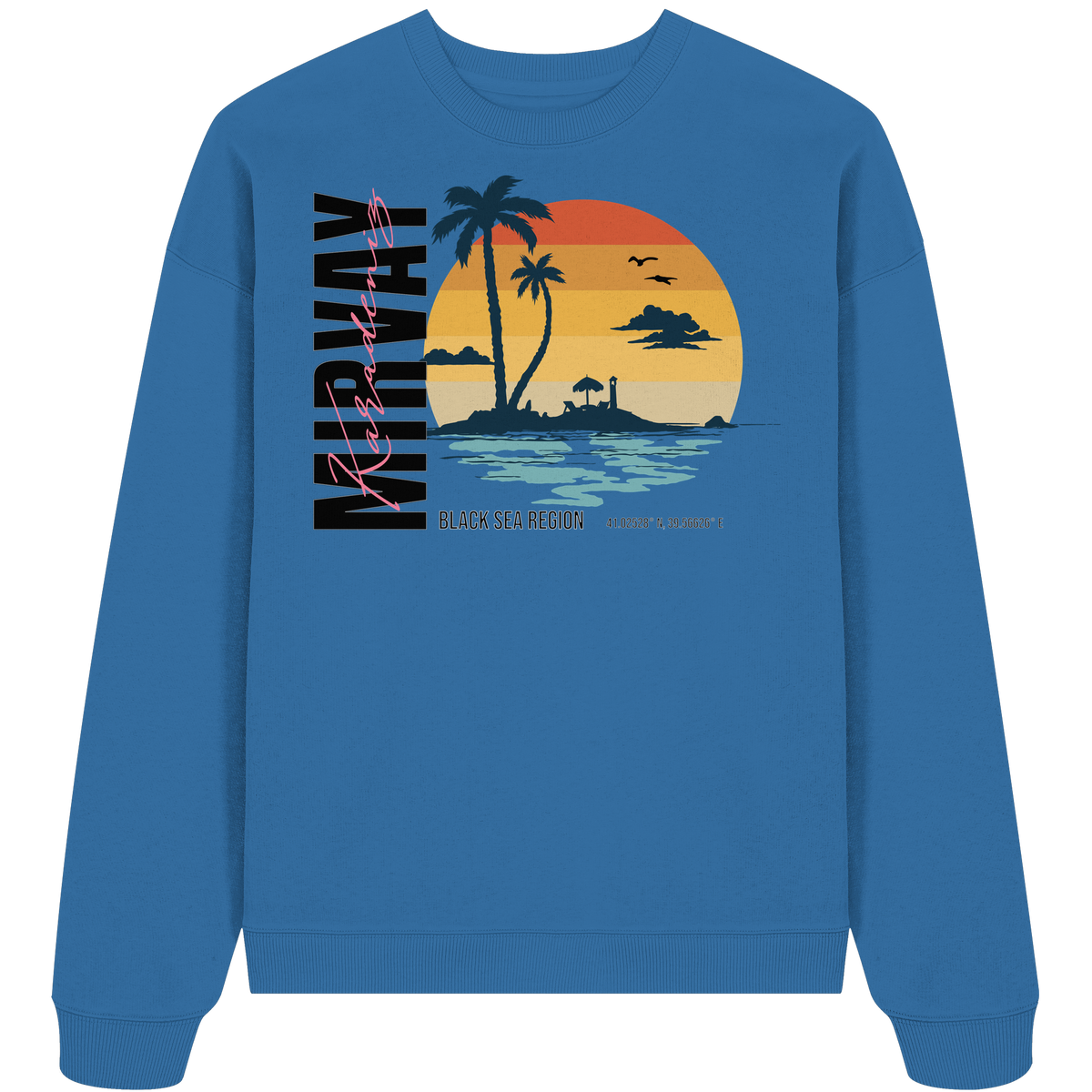 Mirvay Summer Sunset - Organic Oversize Sweatshirt