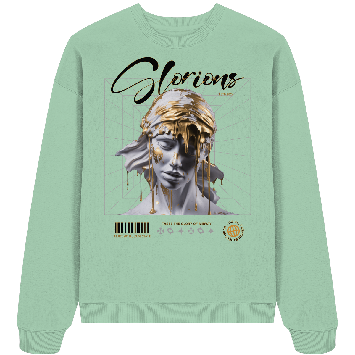 Mirvay Greek Glorions - Organic Oversize Sweatshirt