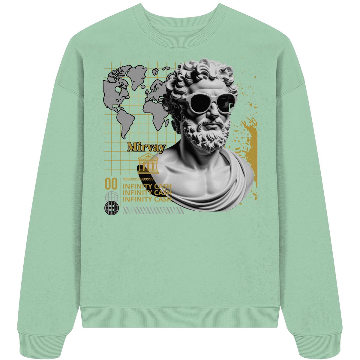 Mirvay Greek Infinity - Organic Oversize Sweatshirt