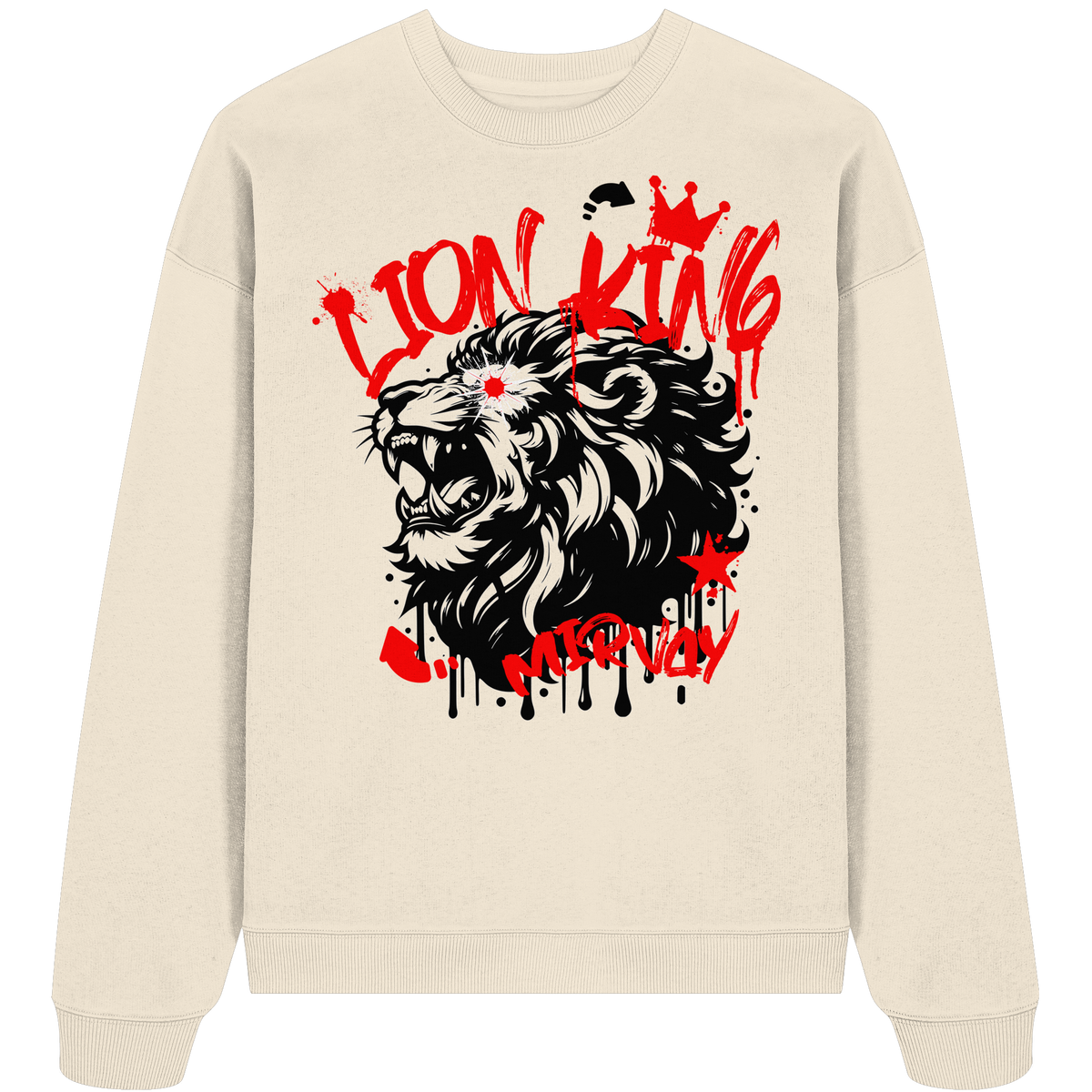 Mirvay Summer Lion King - Organic Oversize Sweatshirt