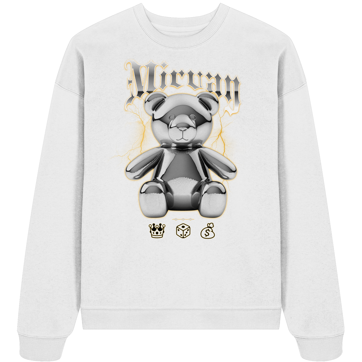 Mirvay Fancy Glamour Bear - Organic Oversize Sweatshirt