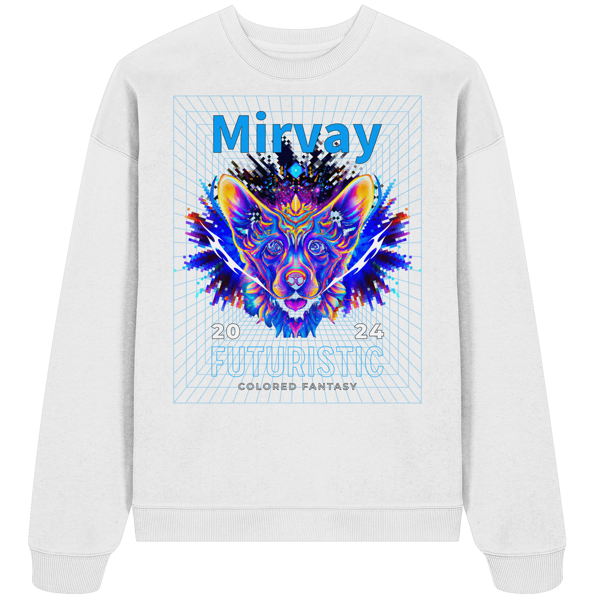 Mirvay Fancy Future Cat - Organic Oversize Sweatshirt