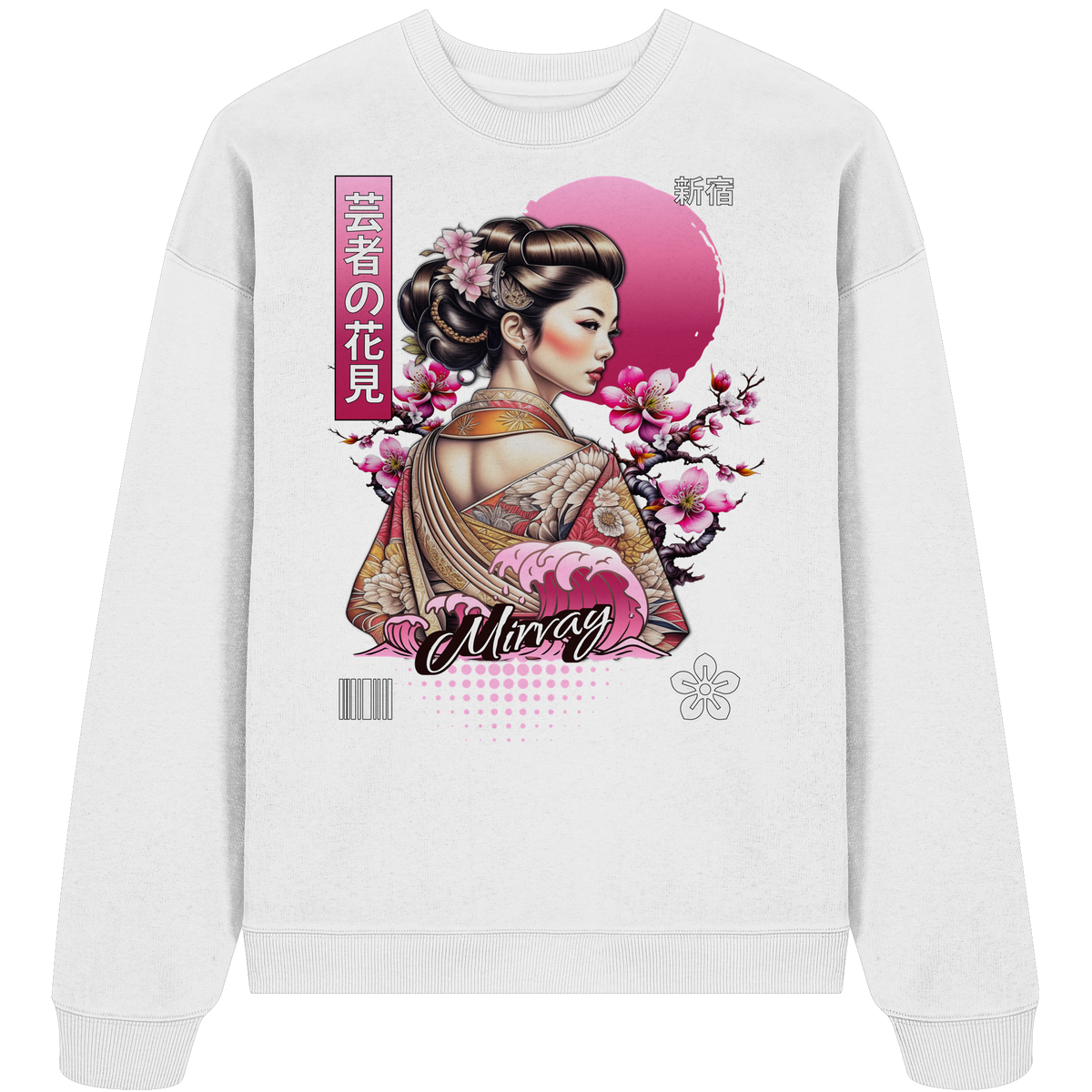 Mirvay Tokyo Geisha Shadow - Organic Oversize Sweatshirt