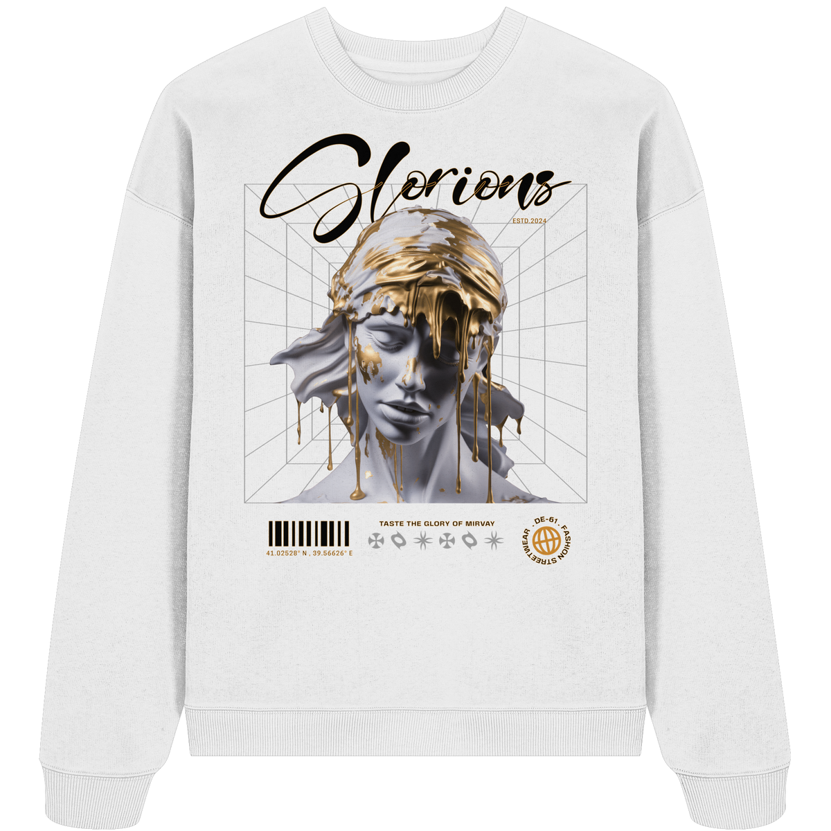 Mirvay Greek Glorions - Organic Oversize Sweatshirt