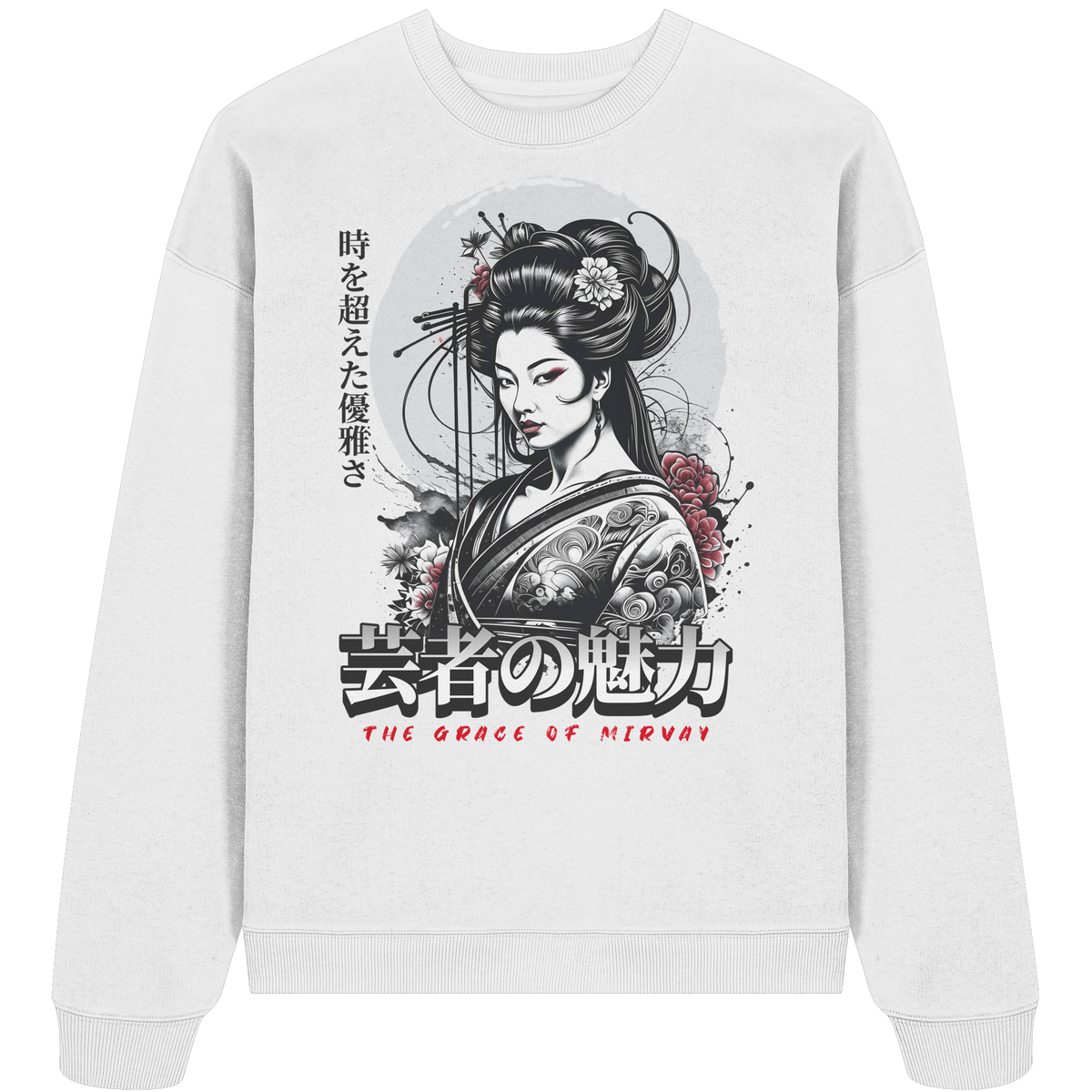 Mirvay Tokyo Geisha Grace - Organic Oversize Sweatshirt