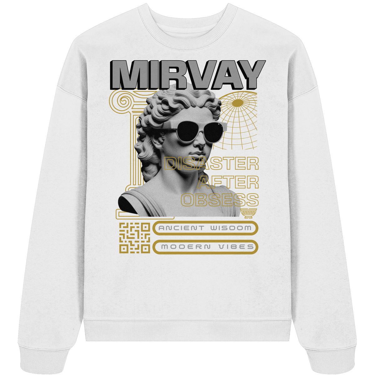 Mirvay Greek Obsess - Organic Oversize Sweatshirt