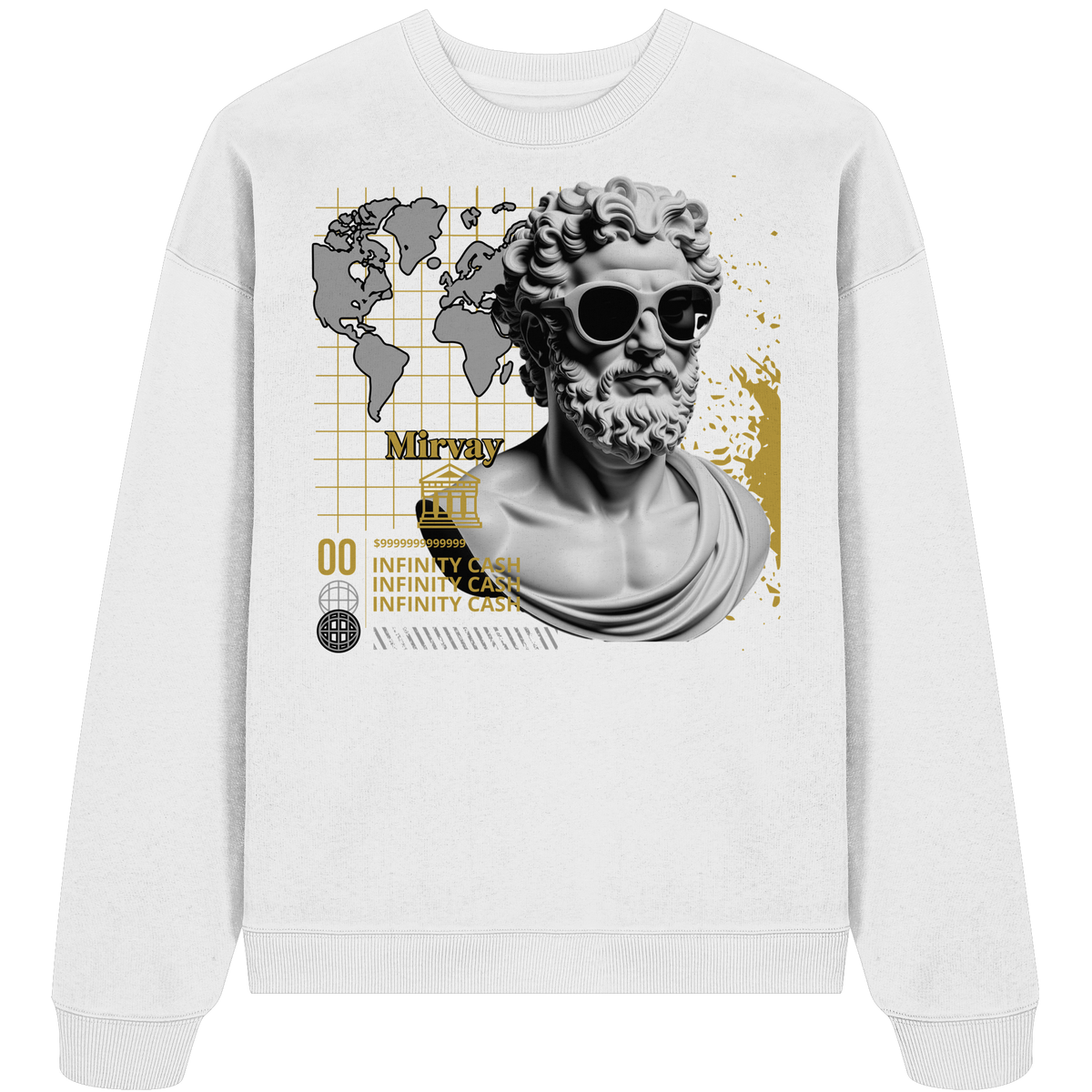 Mirvay Greek Infinity - Organic Oversize Sweatshirt