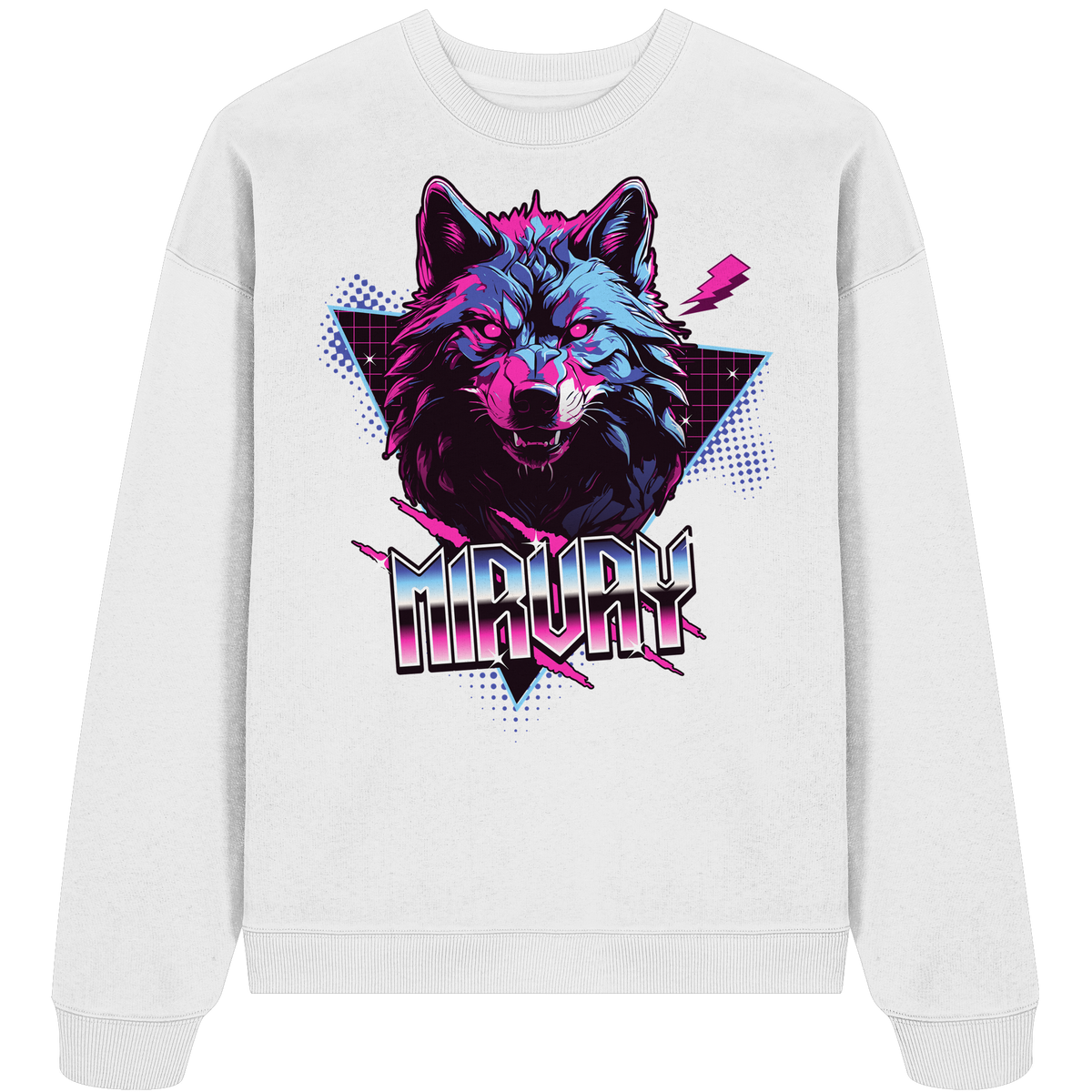 Mirvay Fancy Wolf - Organic Oversize Sweatshirt